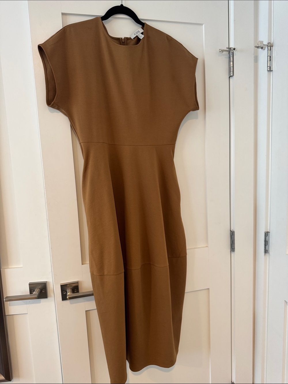 COS Camel Midi Dress